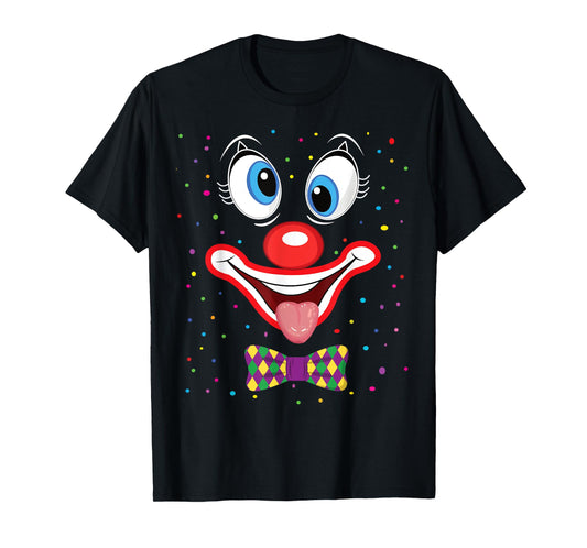Carnival Clown Face Circus Costume Kids Men Women Carnivals T-Shirt
