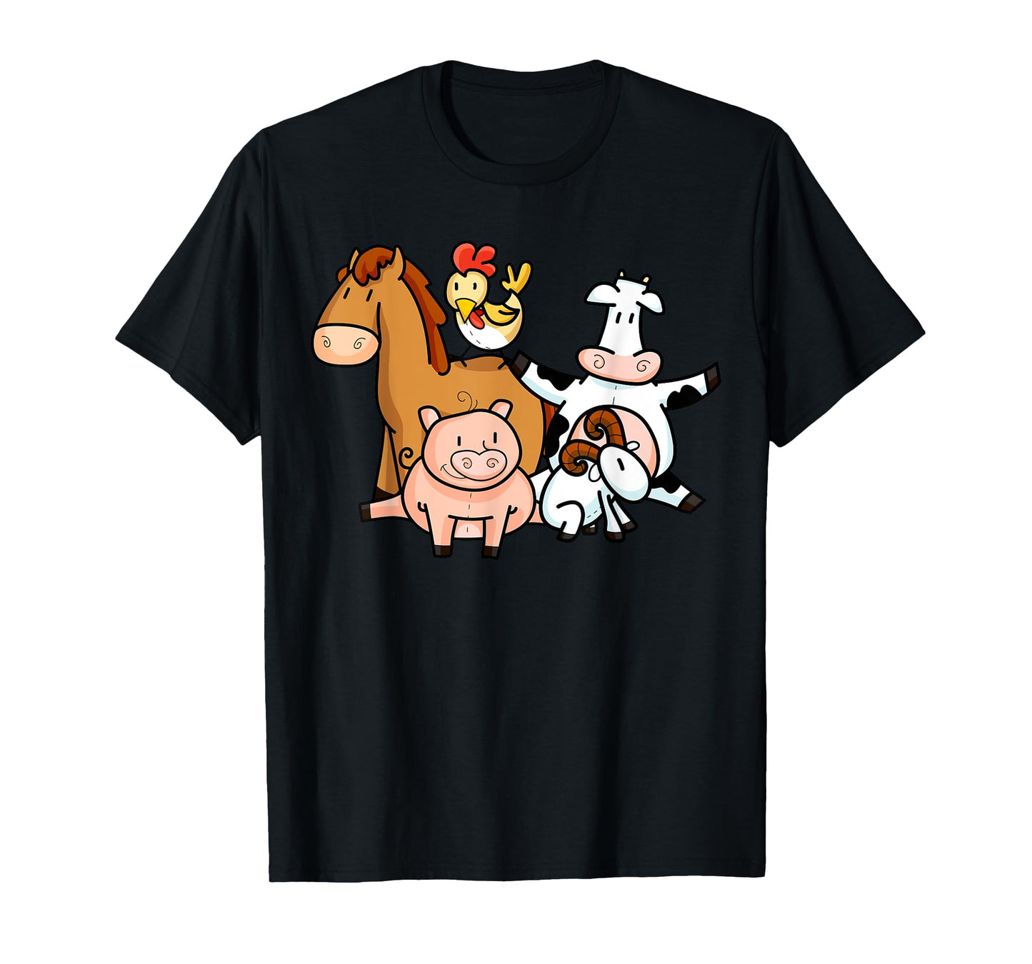 Farmer Animals Children Shirt | Cool Young Barn Animals Gift T-Shirt