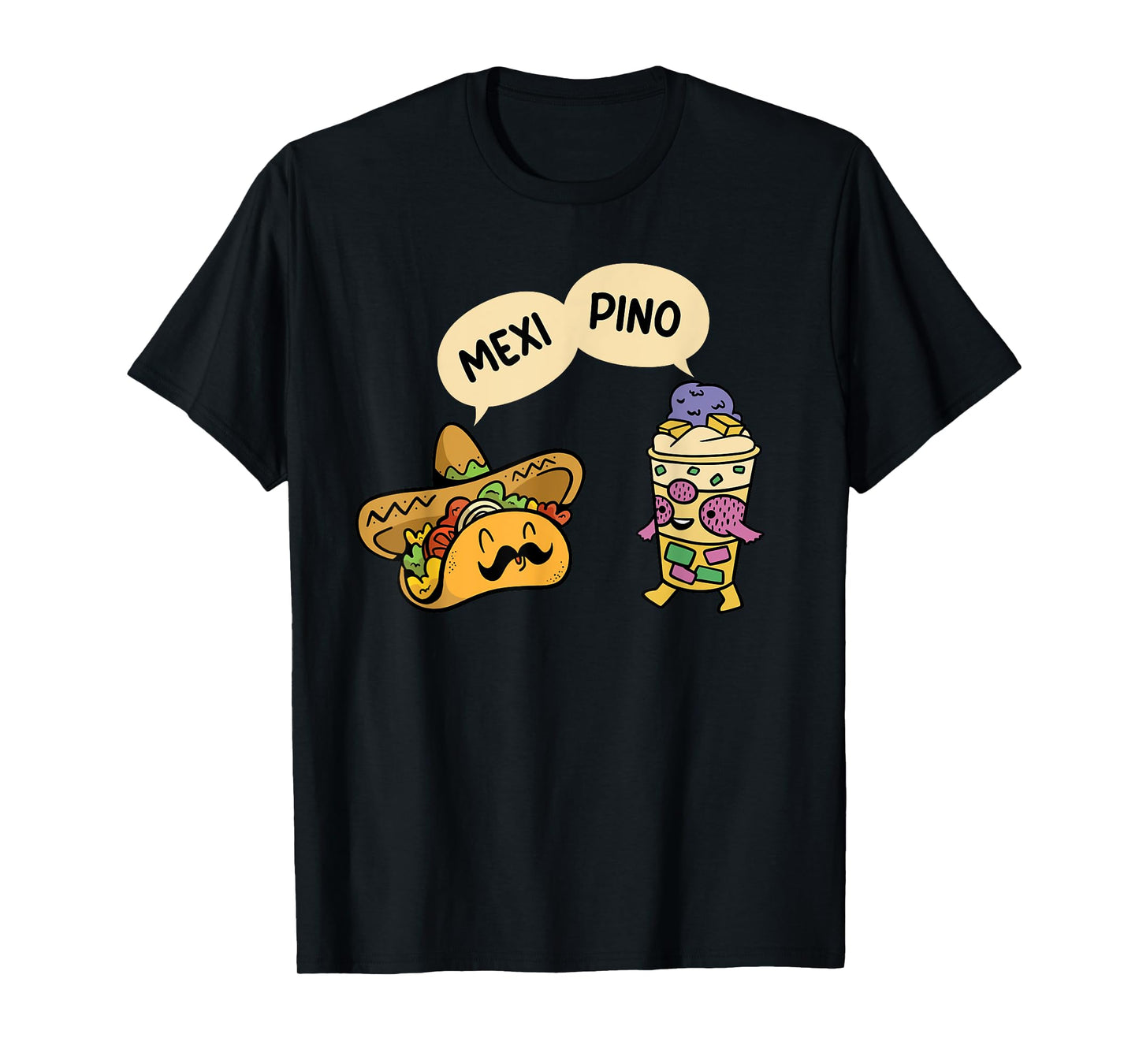 Mexipino - Funny Hallo Halo Tacos Lover Mexican Filipino T-Shirt