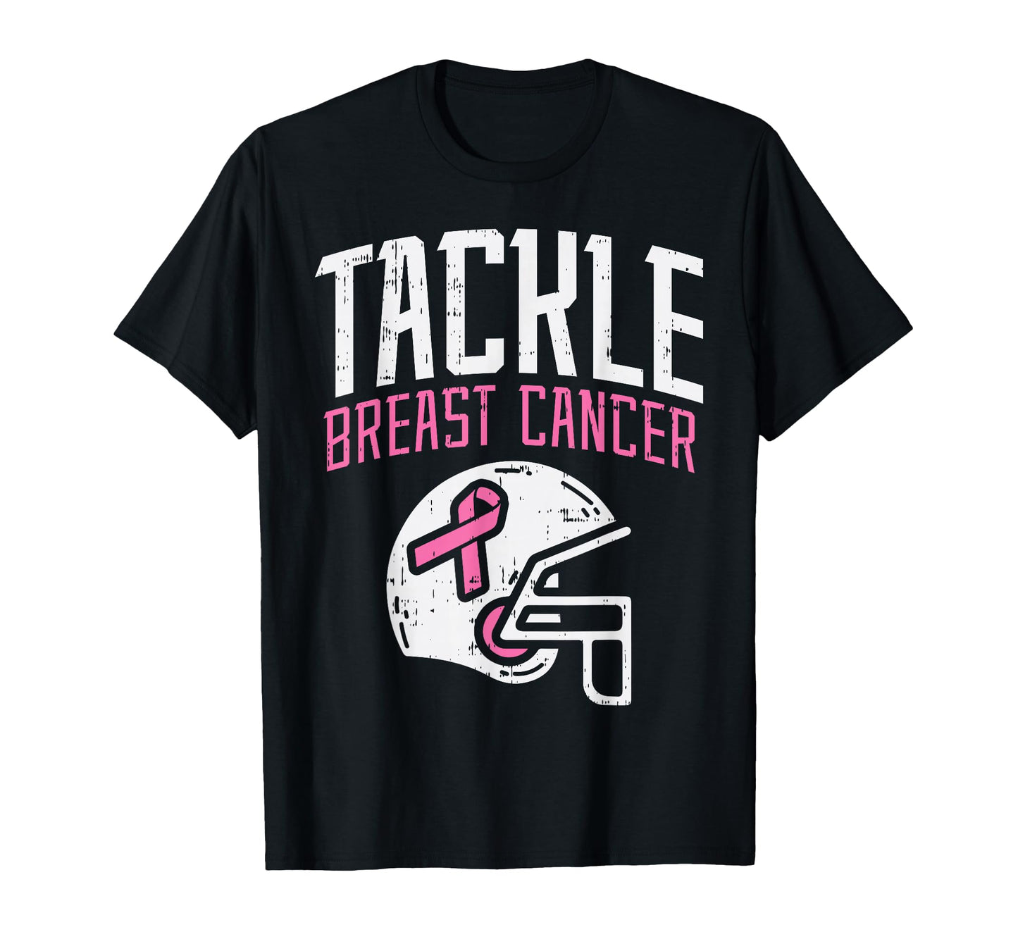 Tackle Breast Cancer Football Breast Cancer Awareness Gift T-Shirt