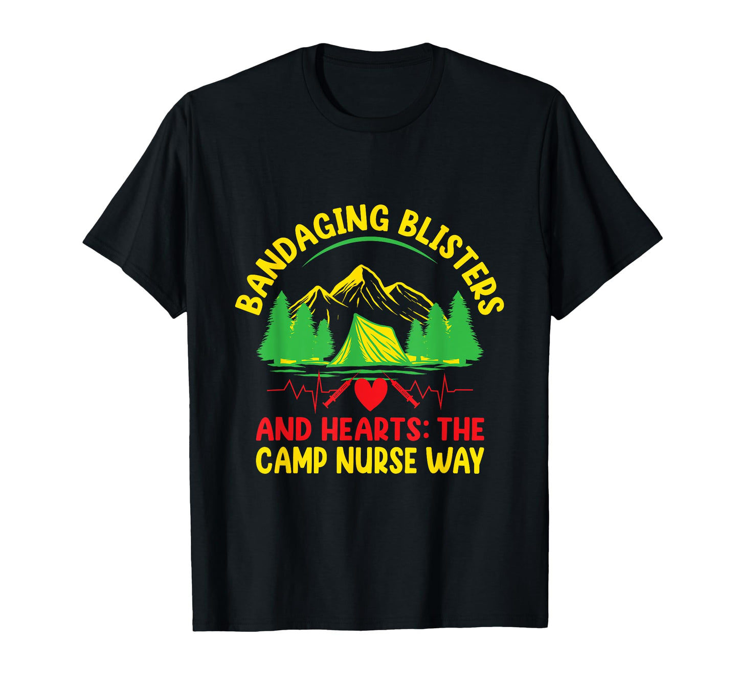 Camp Nurse Medical Medicine Nursing Camping Crew Camper T-Shirt