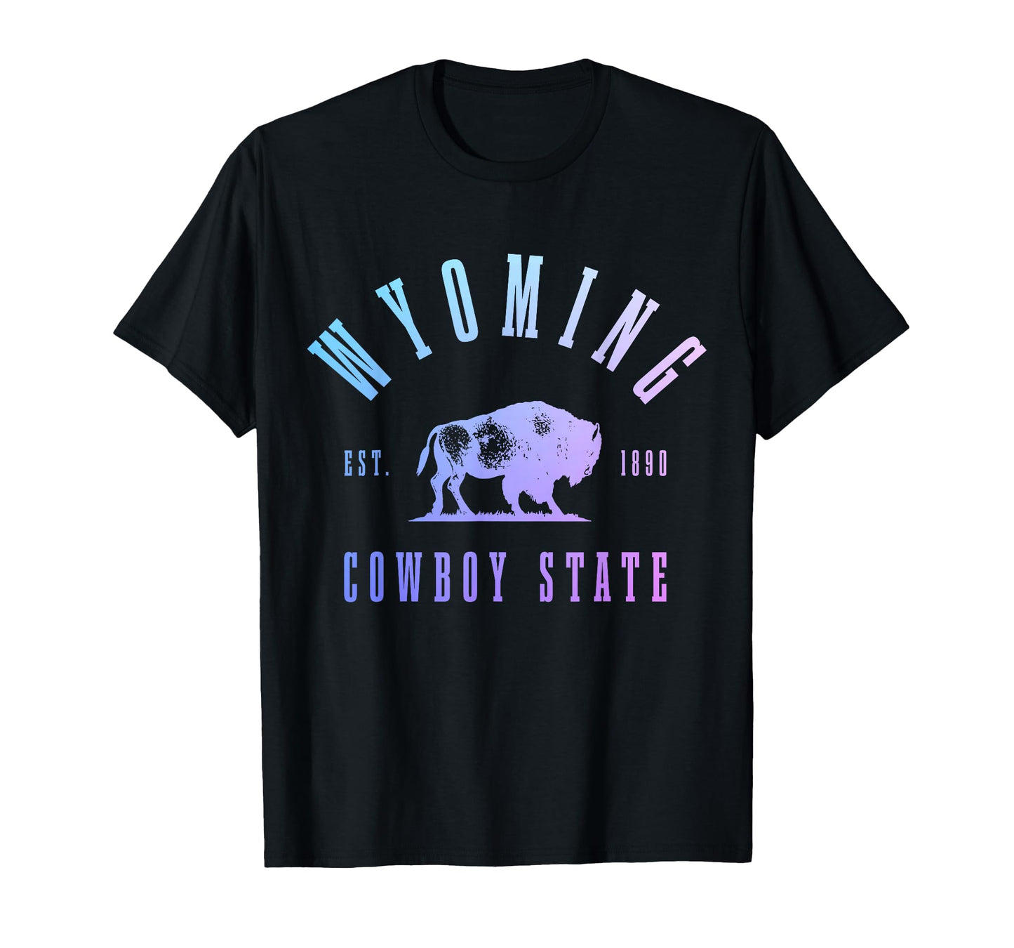Wyoming, East. 1890 The Cowboy State Bison Vintage Pride T-Shirt