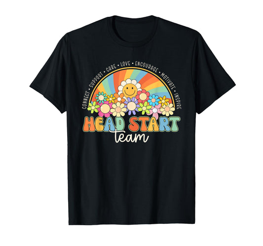 Head Start Team Homeschool Teacher Headstart Back To School T-Shirt for Men Women Girls Kids