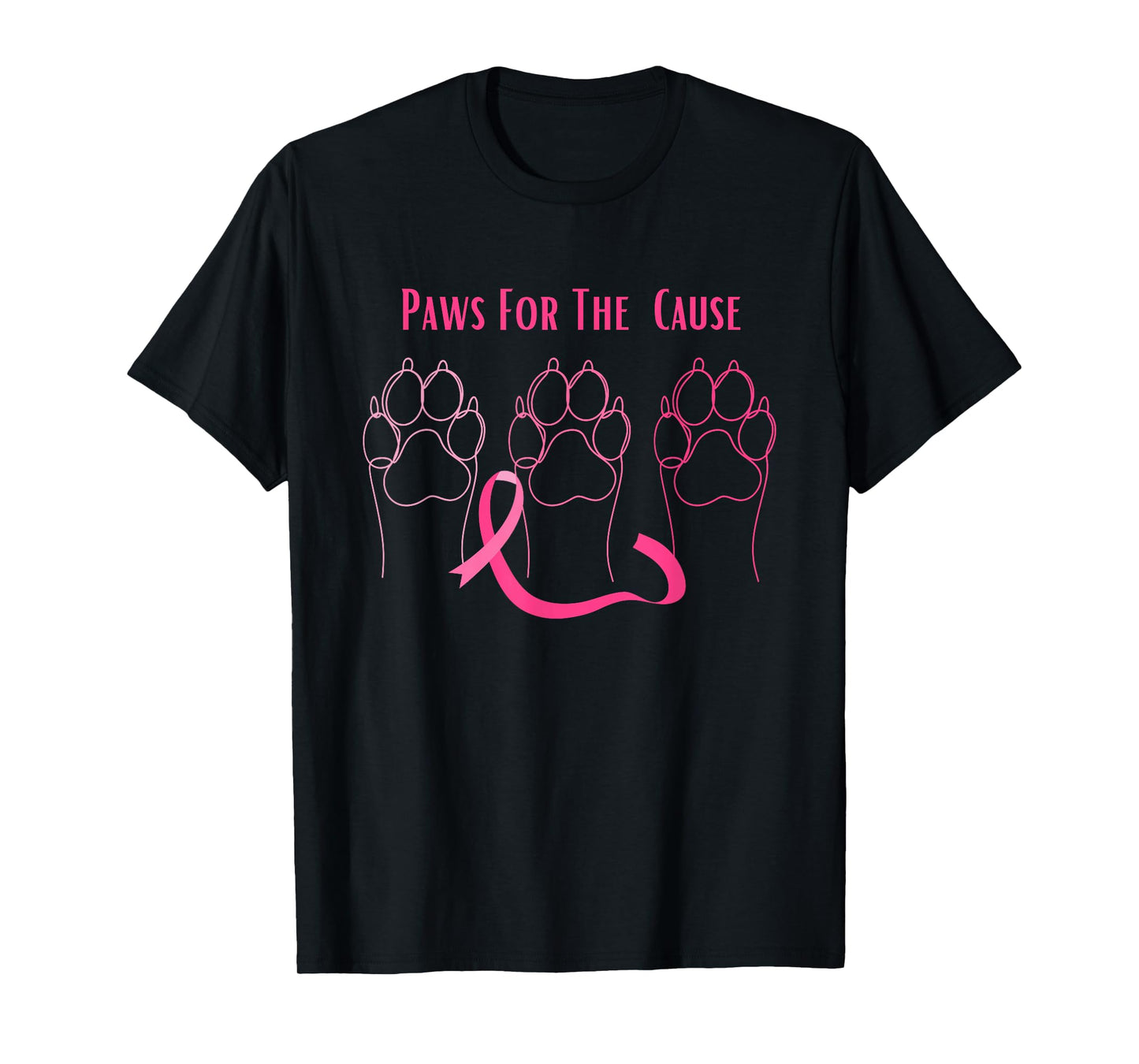Paws for The Cause Dog Breast Cancer Awareness T-Shirt