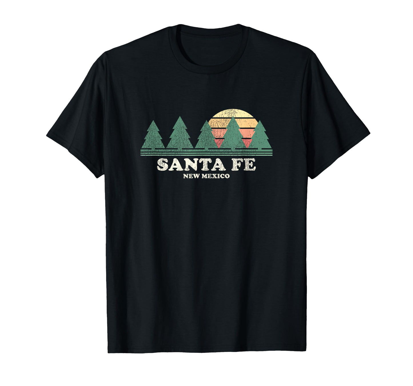 Santa Fe NM Vintage Throwback Tee Retro 70s Design T-Shirt
