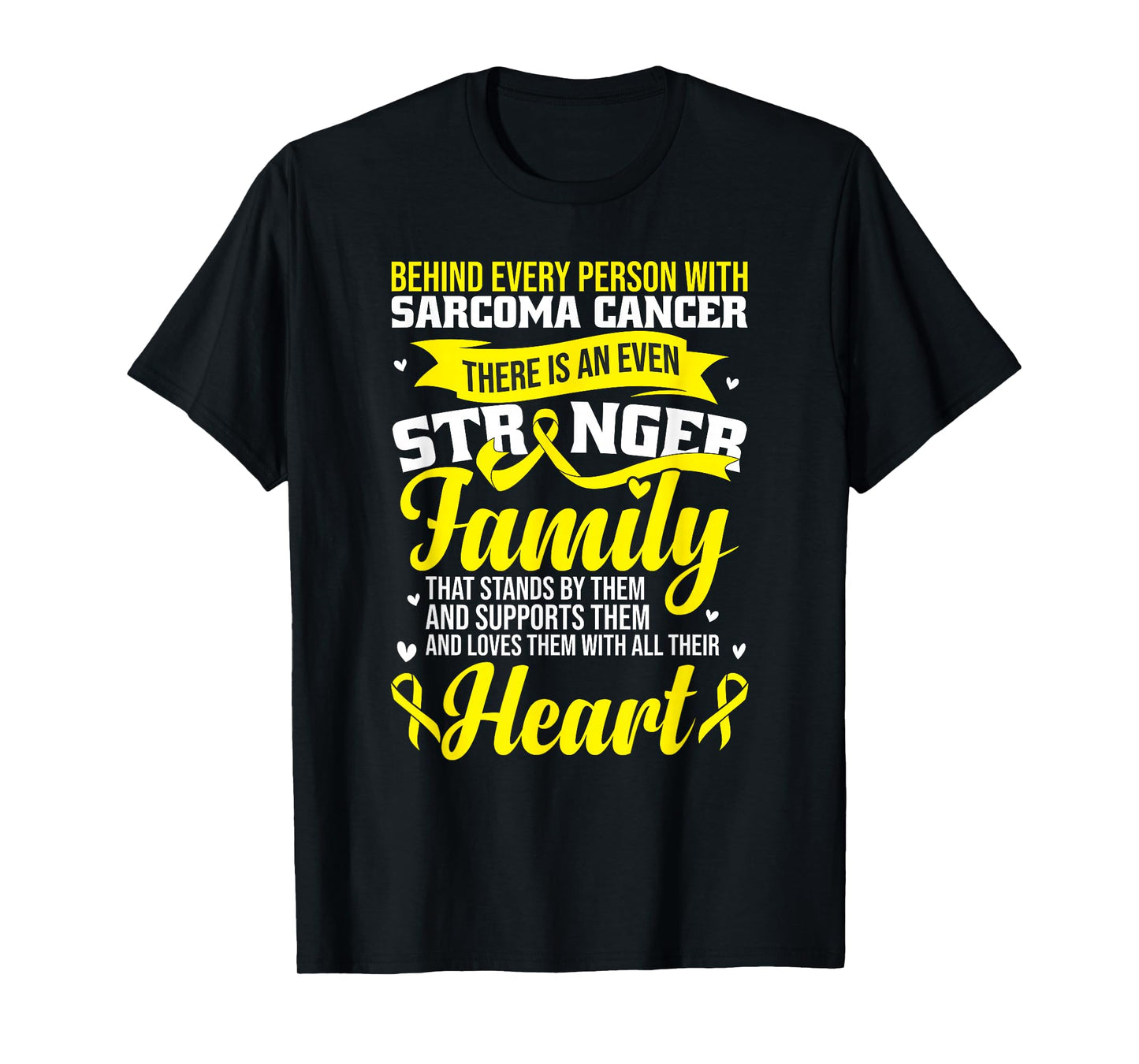 Yellow Ribbon | Sarcoma Cancer Awareness T-Shirt