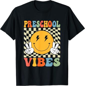 First Day of Preschool Vibes Back To School Teacher Boy Girl T-Shirt
