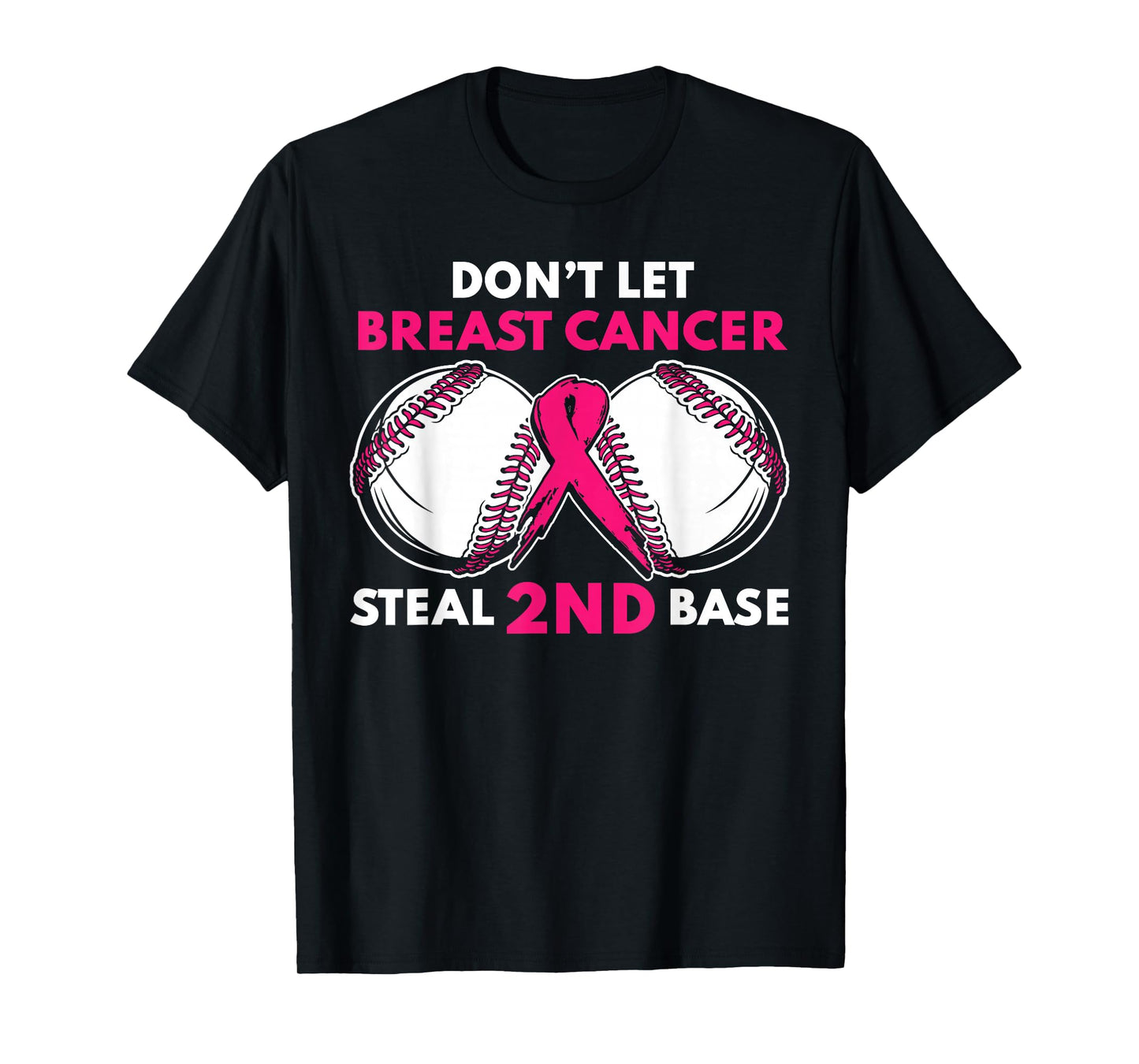 Breast Cancer Awareness Month Cute Baseball Pink October T-Shirt