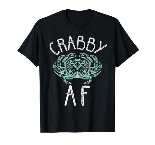 Crabby AF Cancer Crab Zodiac Sign Summer Birthday Women T-Shirt