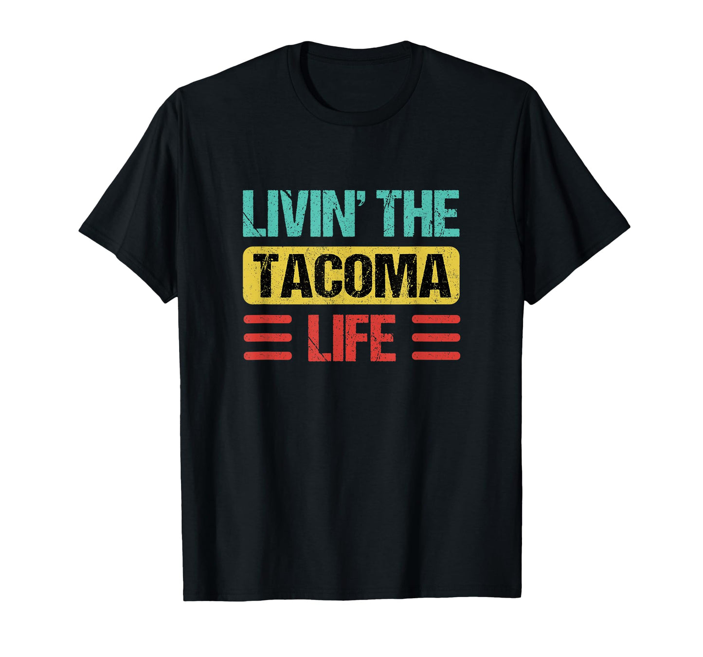 Tacoma Washington Shirts & Gifts Tacoma T-Shirt Unisex-Adults Black Small Crew Neck T-Shirt