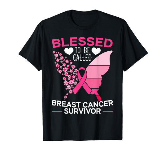 Blessed To Be Called Breast Cancer Survivor Chemotherapy T-Shirt
