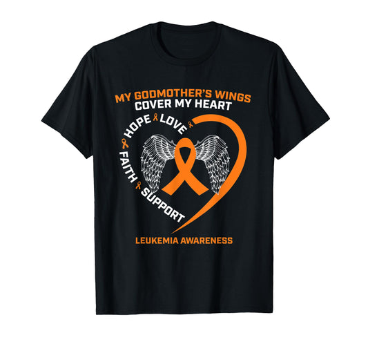 In Remembrance Of Godmother Loving Memory Leukemia Awareness T-Shirt