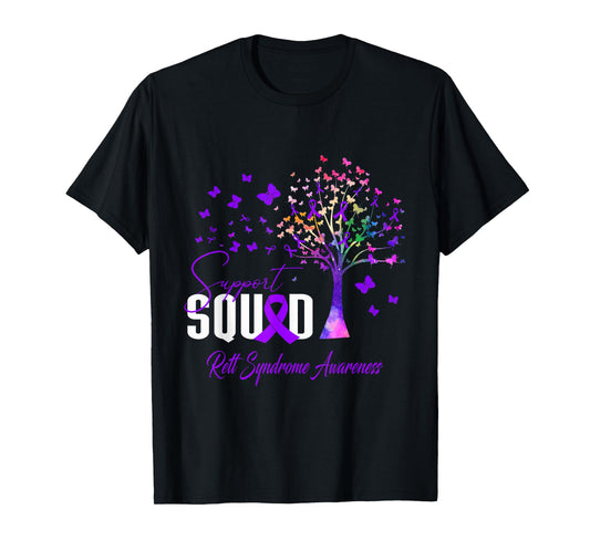 Support Squad For Rett Syndrome Awareness T-Shirt