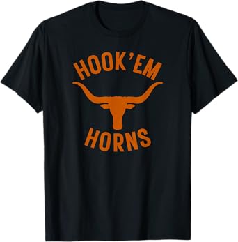 Hook'em Horns Bull Head with Horns that are Long T-Shirt