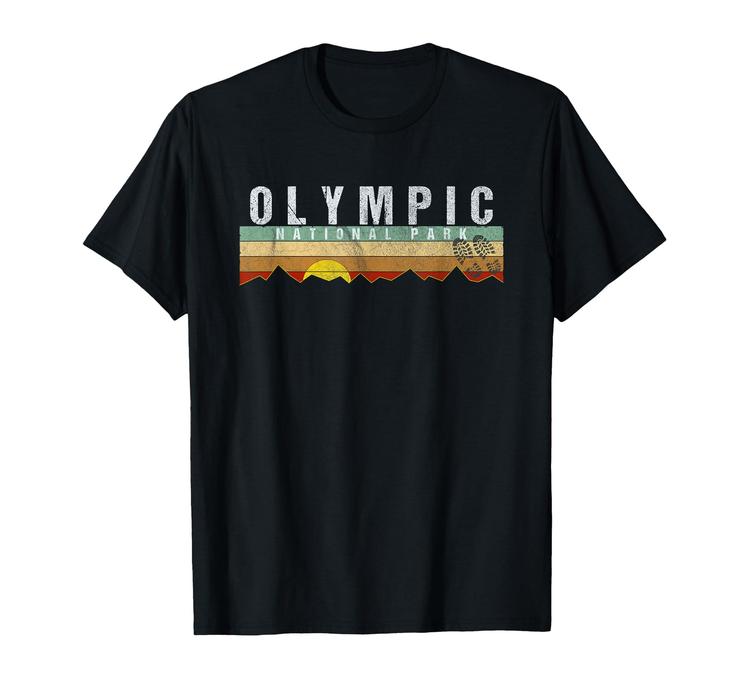 Olympic National Park T-Shirt-Washington Camping Hiking Tee T-Shirt