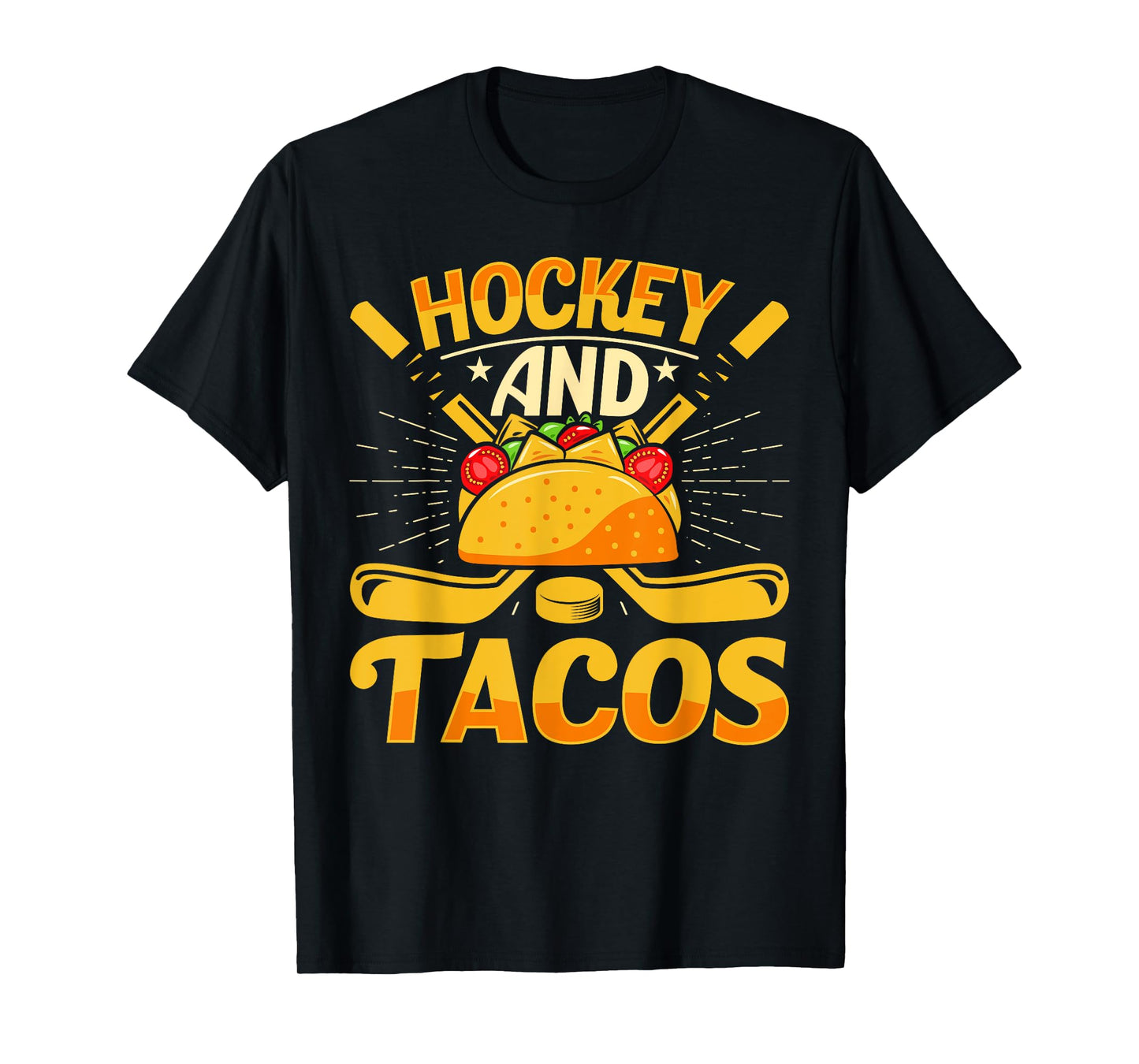 Hockey and Tacos Funny Ice Hockey Lover Youth Player Kids T-Shirt
