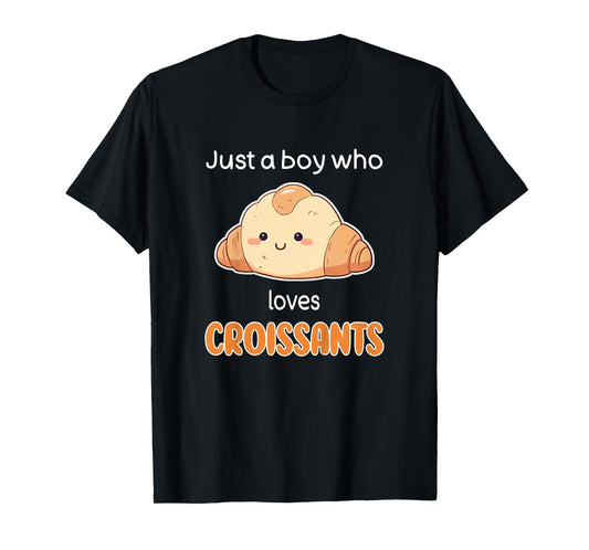 Kids Croissant Shirt Boys I Love Croissants Kids Croissant Lover T-Shirt