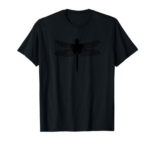 Dragonfly Minimalist Silhouette Insect Dragonfly Dragon Fly T-Shirt