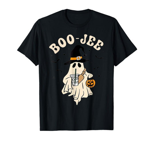 Funny Boo-Jee Ghost halloween boo jee ghost spooky season T-Shirt