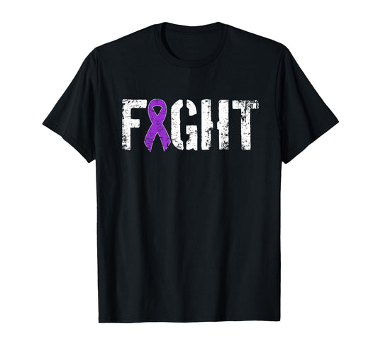 Fight Pancreatic Cancer - Military Style Awareness Ribbon T-Shirt