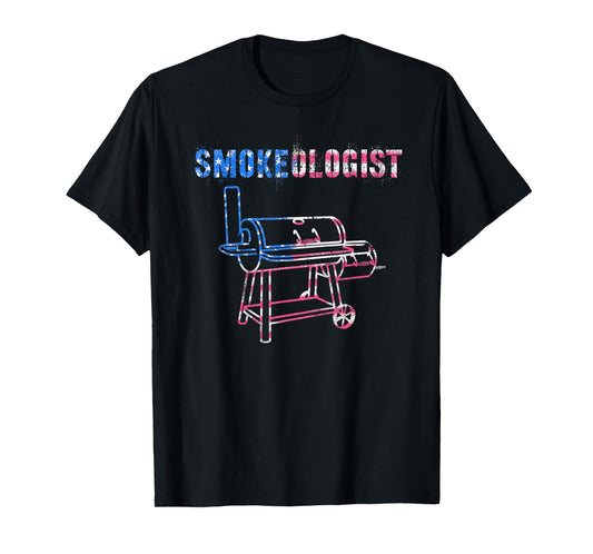Sarcastic USA Grilling SMOKEOLOGIST Grill Smokeologist T-Shirt
