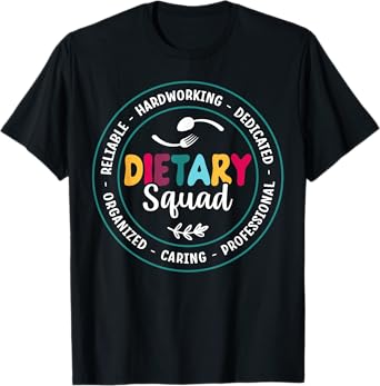 Cute Dietary Squad Appreciation Dietary Worker T-Shirt