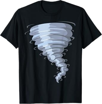 Tornado Costume Shirt Storm Twister Scary Weather Hurricane
