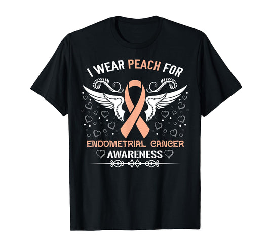 Endometrial Cancer Awareness Ribbon T Shirts
