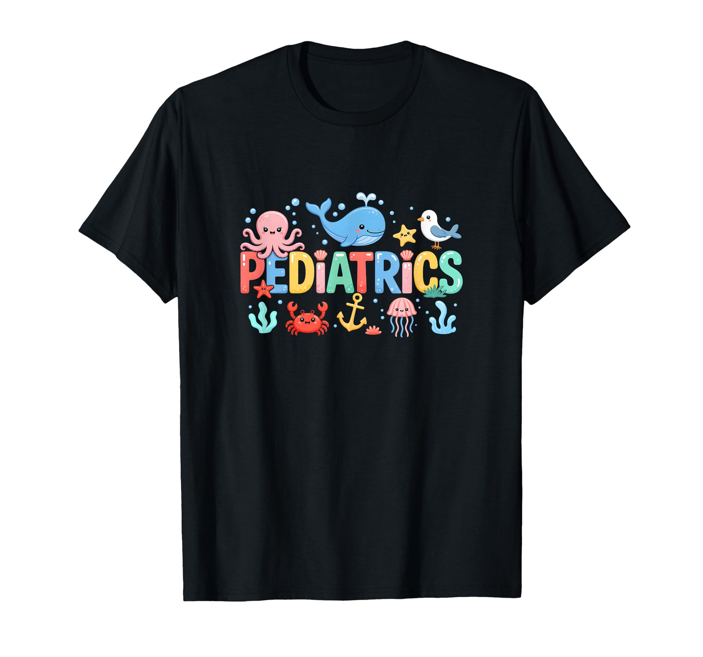 Summer Sea Animal Pediatrics Nurse Peds Rn Pediatrician T-Shirt