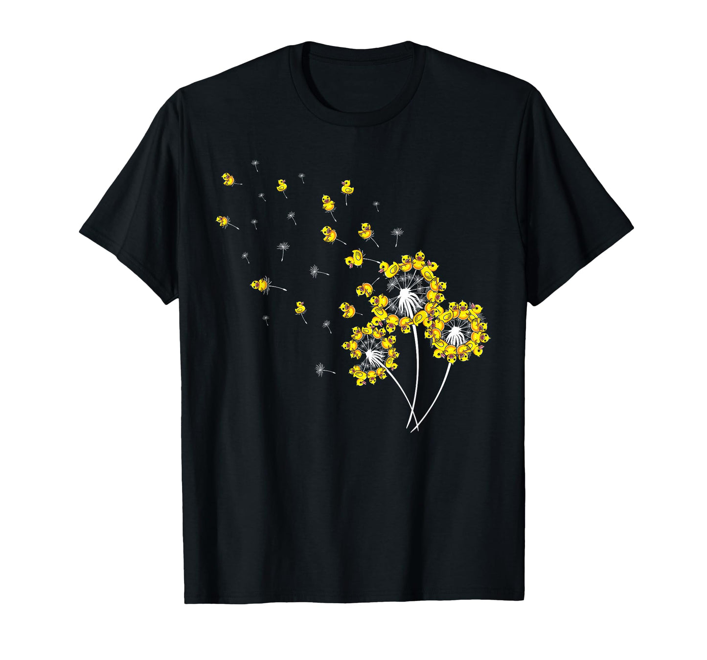 Rubber Duck Dandelions Cute Rubber Duckie Bath Toy Funny T-Shirt