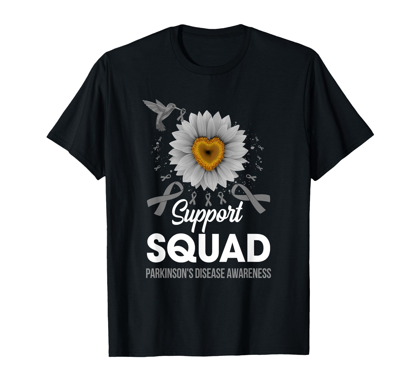 Support Squad Parkinson's Disease Awareness Sunflower T-Shirt