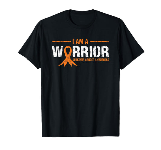 I Am A Warrior Leukemia Awareness Happy Ribbon Graphic T-Shirt