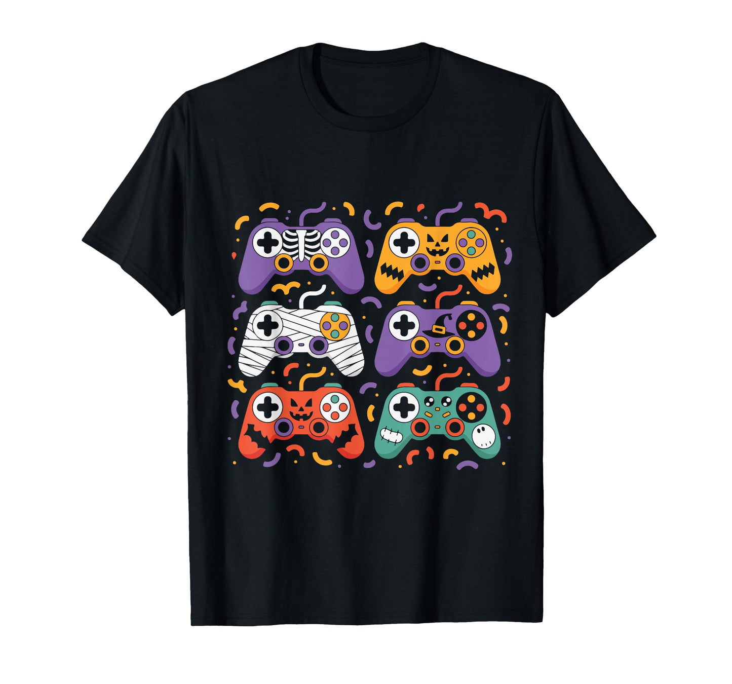 Halloween Skeleton Zombie Gaming Controllers Mummy T-Shirt