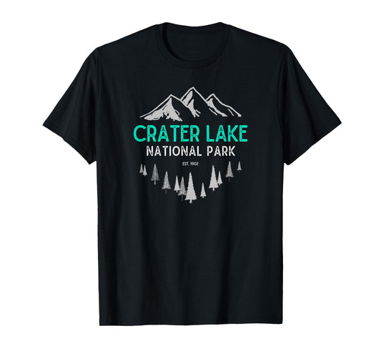 Crater Lake T-Shirt Vintage National Park Est 1902 T-Shirt