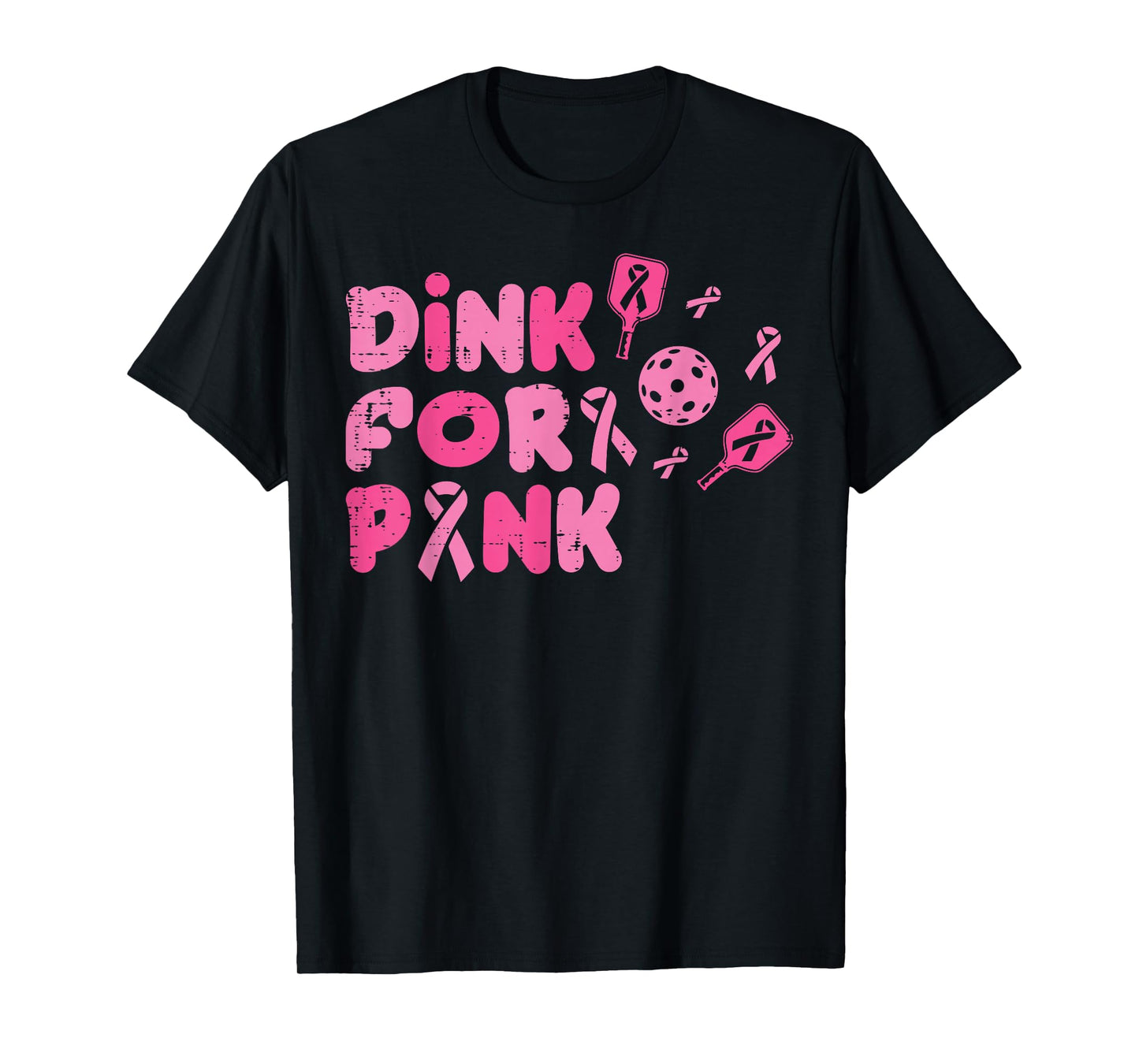 Breast Cancer Pickleball Dink For Pink Aware Men Women Kids T-Shirt
