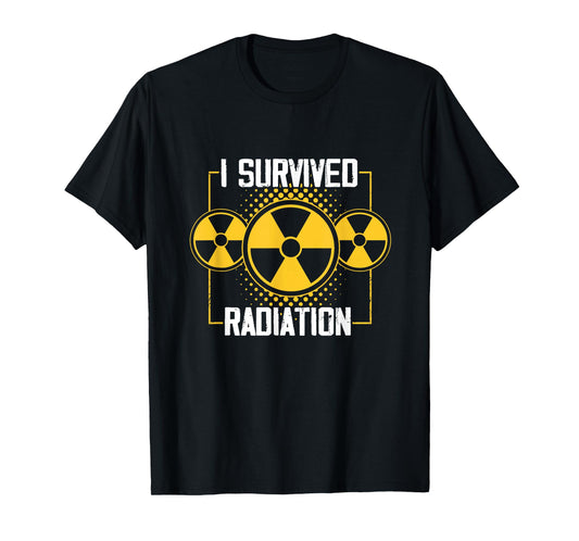 Fight Cancer Awareness Warrior Apparel I Survived Radiation T-Shirt