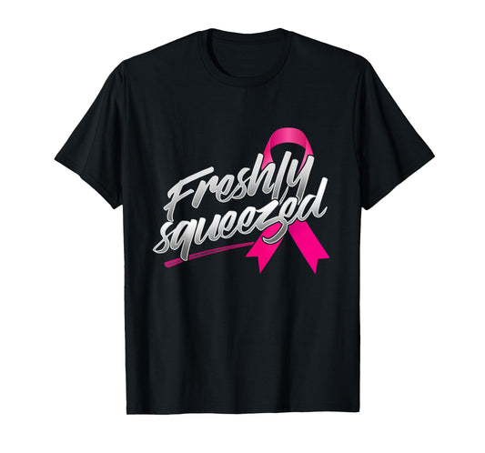 Breast Cancer Awareness Funny Gift Mammogram Pink Ribbon T-Shirt