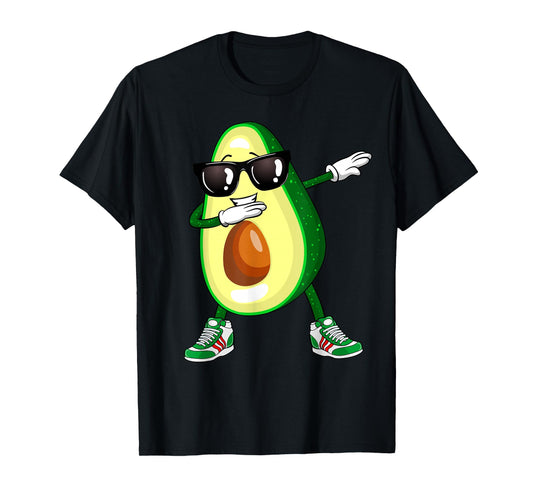 Dabbing Avocado Shirt Funny Vegan Food Lover Tee Kids Women T-Shirt