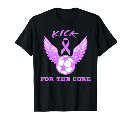 Kick For The Cure Pancreatic Cancer Awareness Month Soccer T-Shirt
