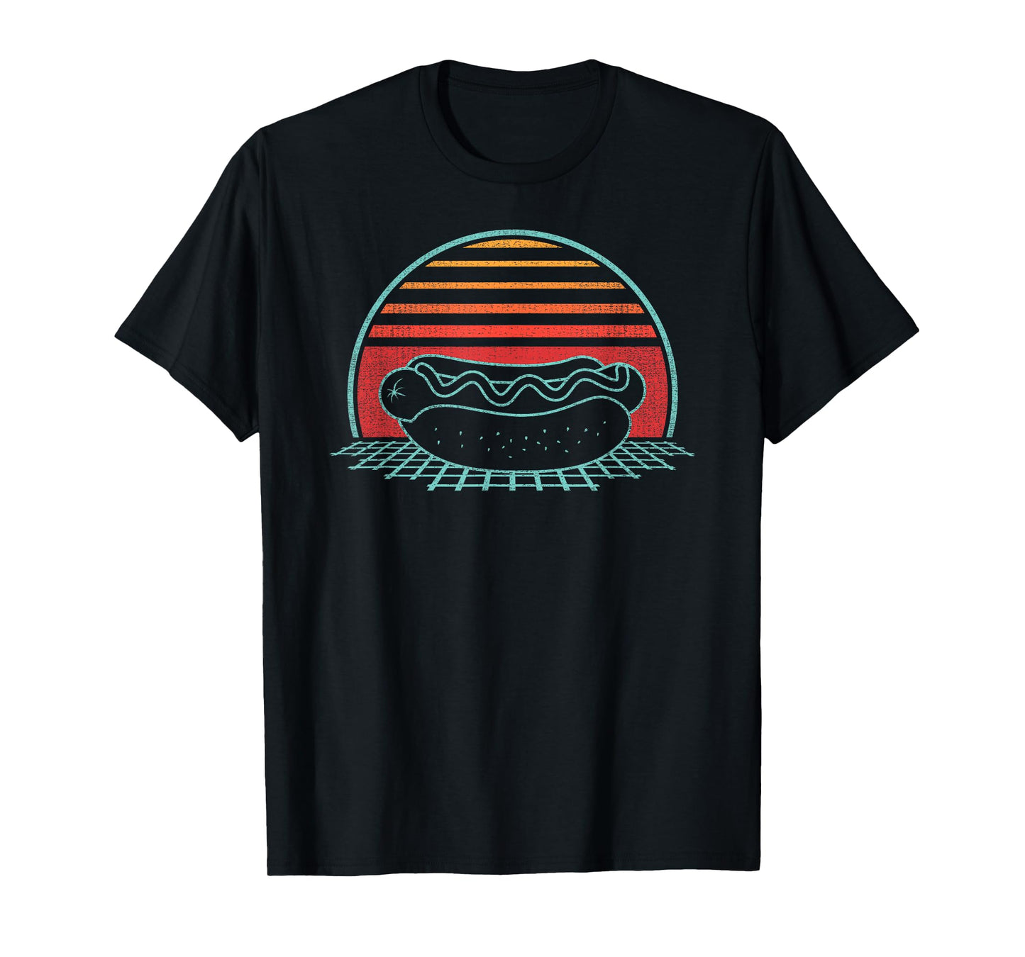 Hot Dog Retro Vintage 80s Style Gift T-Shirt