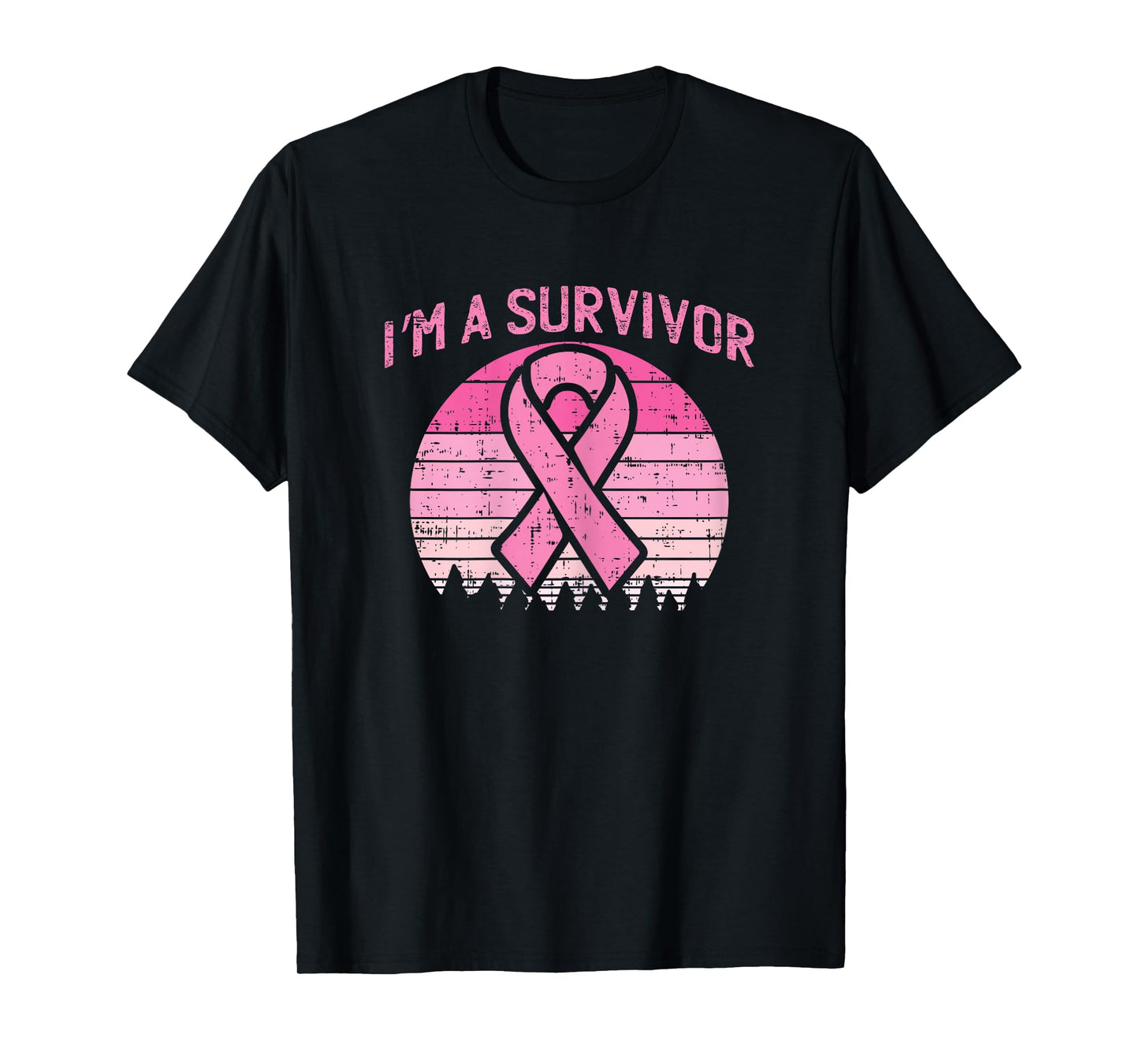 Im A Survivor Breast Cancer Awareness for Women Bow T-Shirt