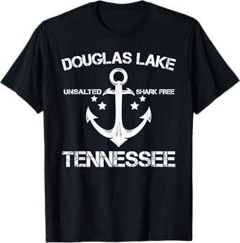 DOUGLAS LAKE TENNESSEE Funny Fishing Camping Summer Gift T-Shirt