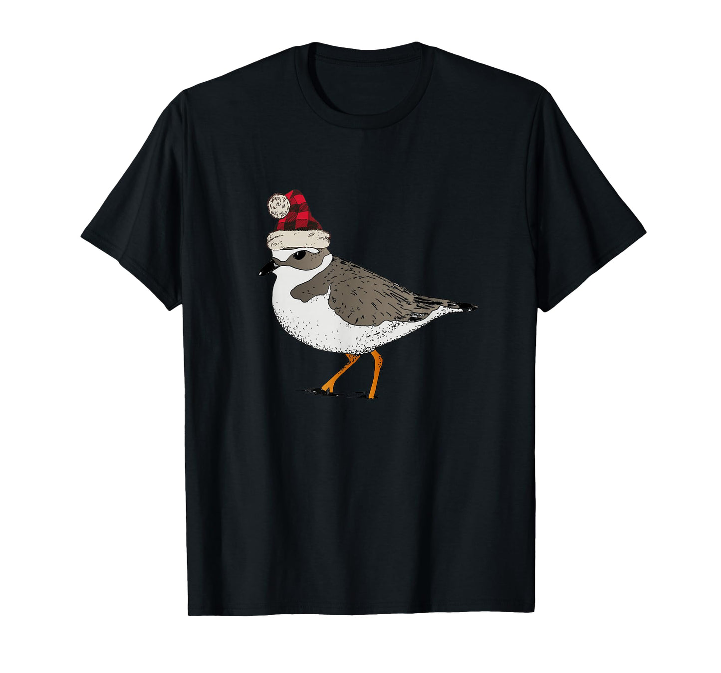 Piping Plover Christmas Shorebird Holiday Bird Birding T-Shirt