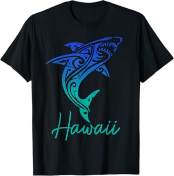 Hawaii Shark Tribal Diving Fishing Surfer Hawaii T-Shirt