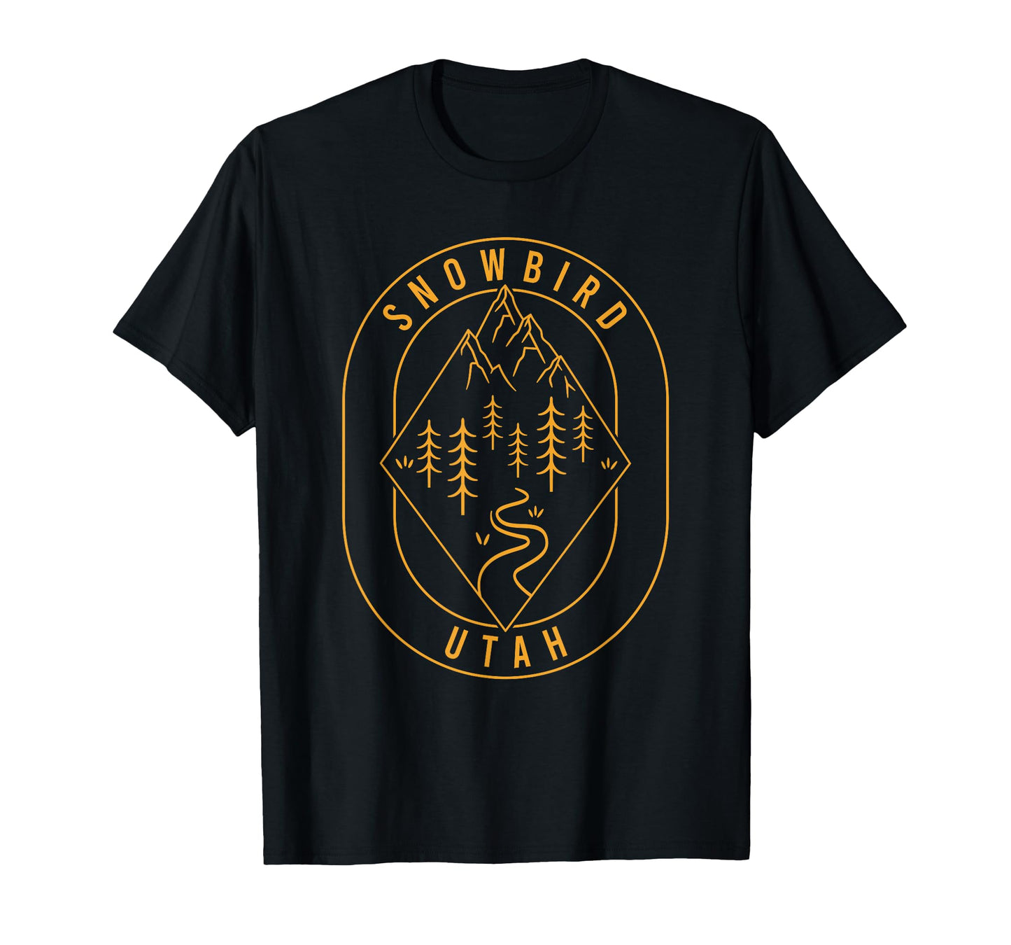 Snowbird Mountains Utah Hiking Outdoors Minimal T-Shirt
