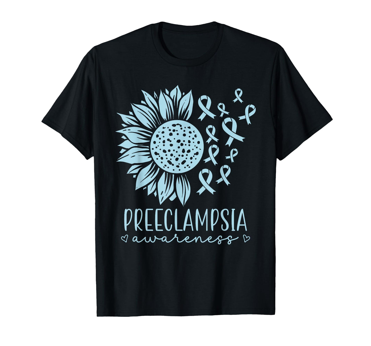 Light Blue Maternal Health Awareness for Preeclampsia T-Shirt