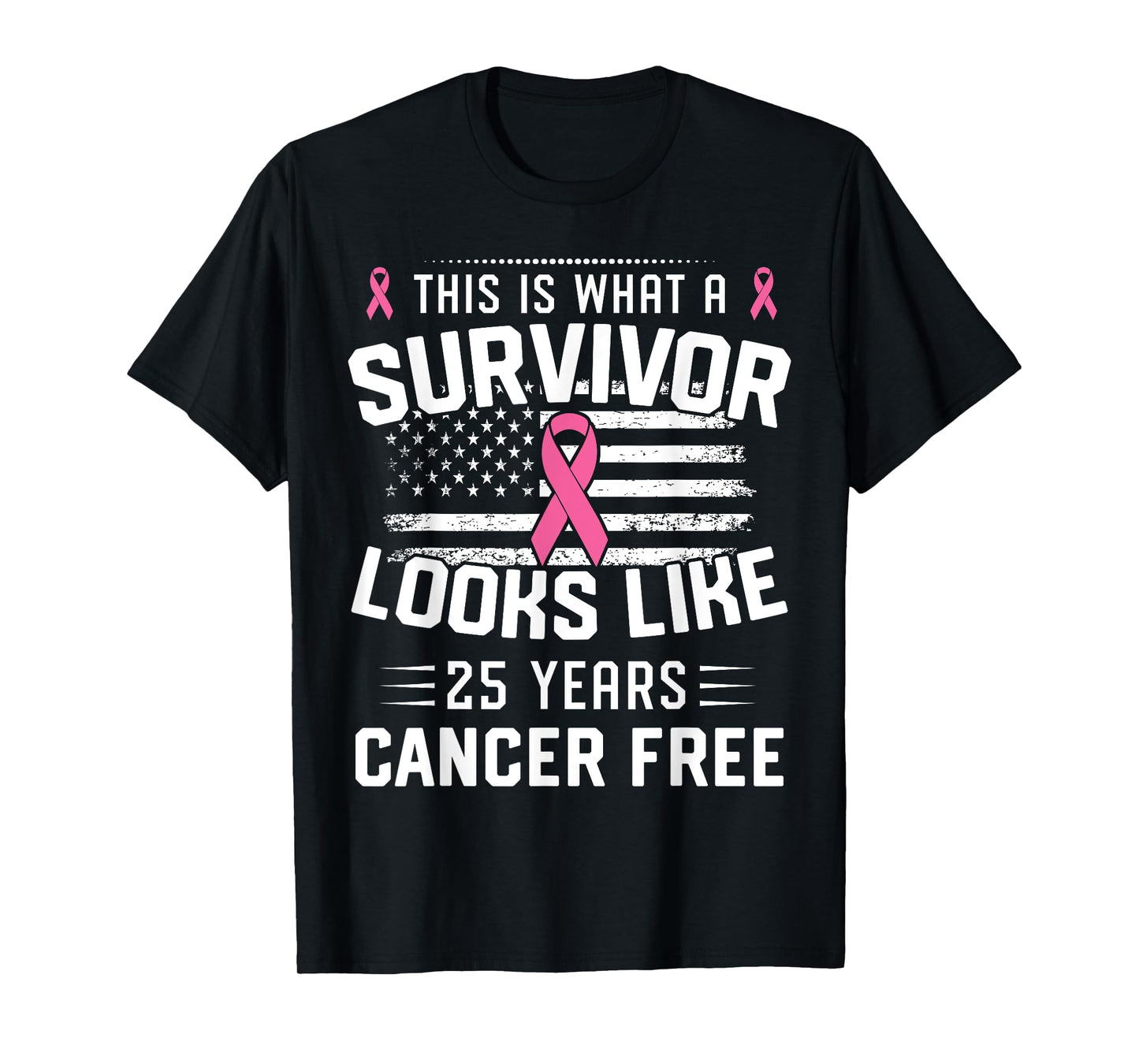 Breast Cancer 25 Years Survivor Of Being Breast Cancer Free T-Shirt