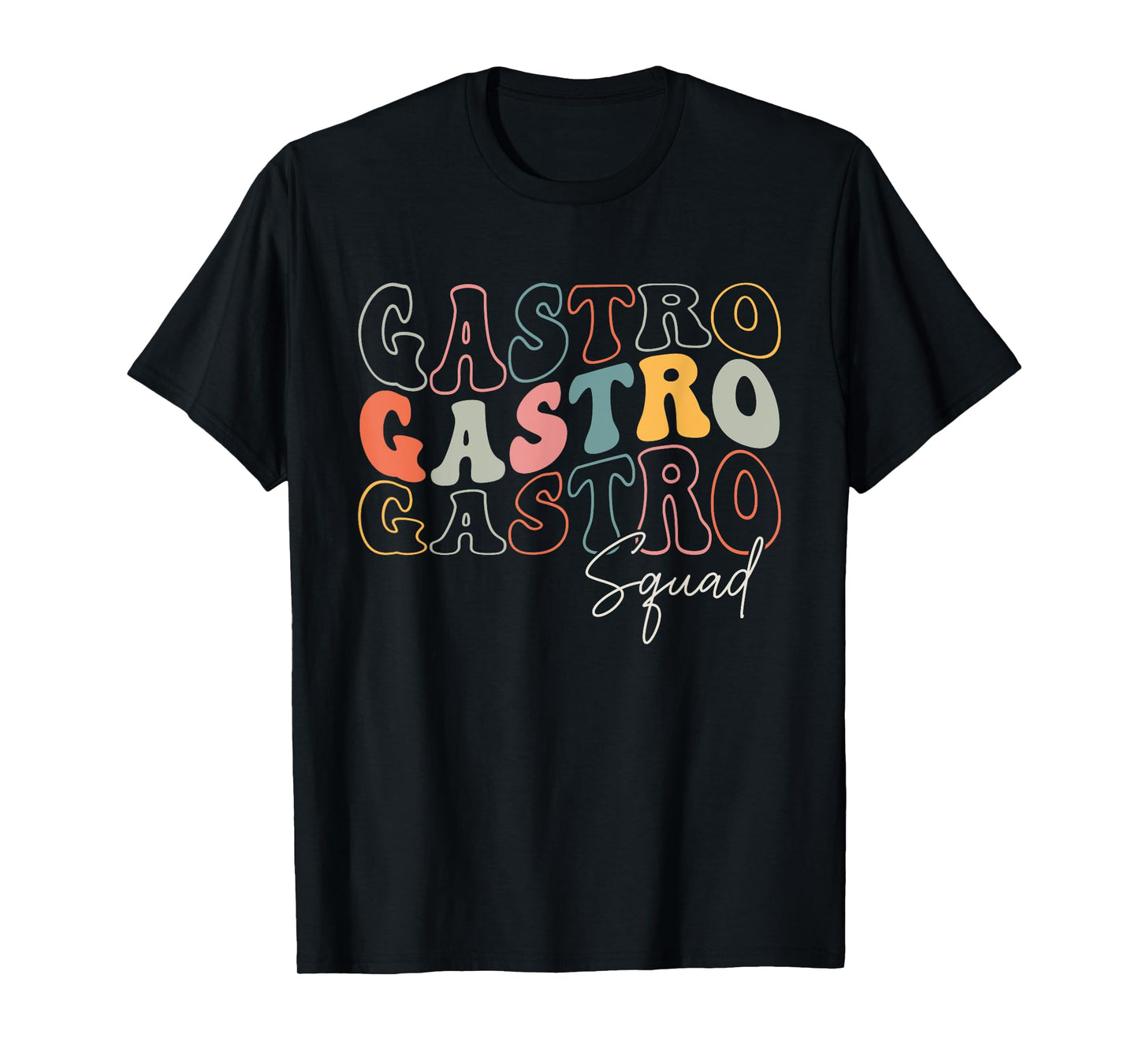 Gastro Squad Retro Groovy Design For Doctor Gastroenterology T-Shirt