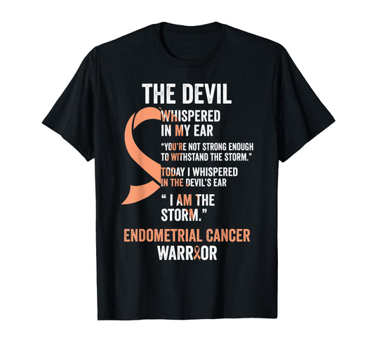 The Devil- Endometrial Cancer Awareness Ribbon T-Shirt