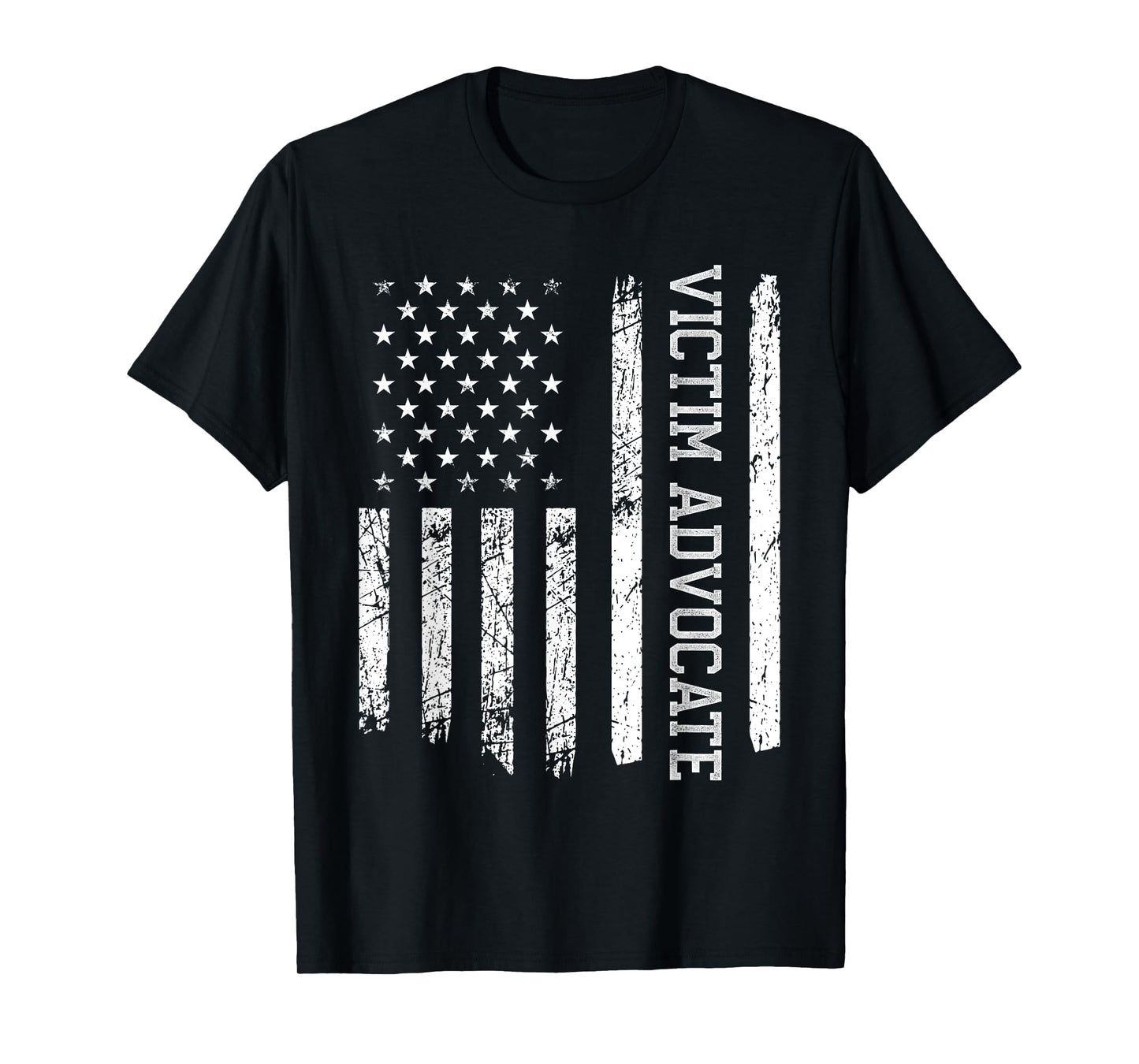 Victim Advocate American Flag Nurse Nursing Women Men T-Shirt
